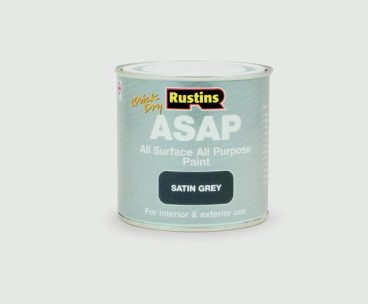 RUSTINS ASAP QD PAINT SATIN GREY 500ML