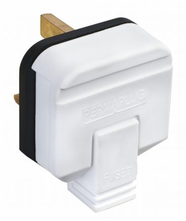 Masterplug – 13 Amp 3 Pin Rubber Plug White
