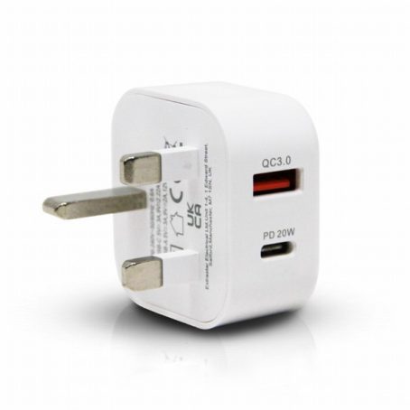 Extrastar Type C Home Plug Charger White QC3.0 20w - Image 2