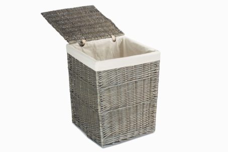 Large Square Laundry Basket With White Lining - Image 2