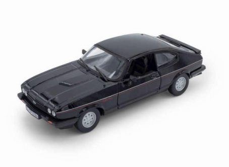 BURAGO 1/24 FORD CAPRI BLACK 1982
