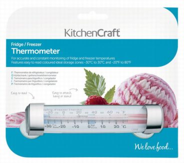 KitchenCraft Plastic Fridge and Freezer Thermometer