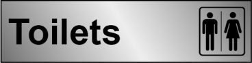 SELF ADHESIVE SIGN – TOILETS