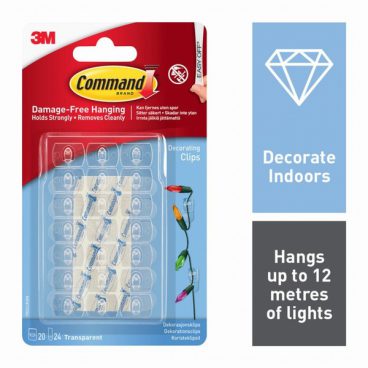 COMMAND DECORATING CLIPS 20PK