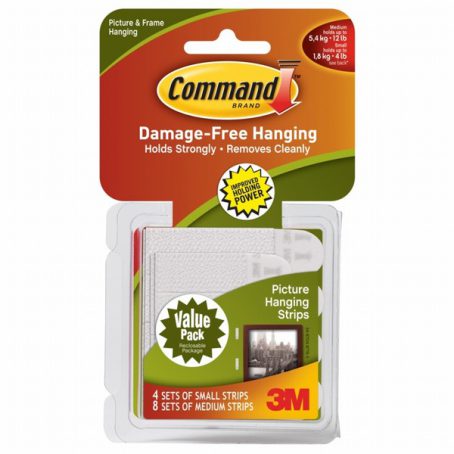 Command Small and Medium Picture Hanging Strips