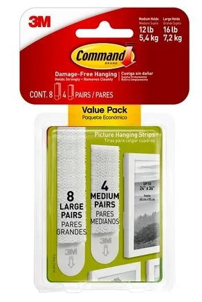 Command Medium and Large Picture Hanging Strips