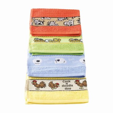 TERRY TEA TOWEL FARM 4 COLOURS
