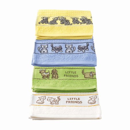 TERRY TEA TOWEL PETS 4 COLOURS