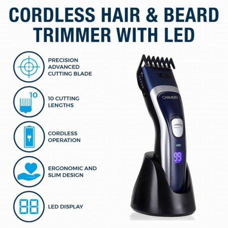 CARMEN MENS SIGNITURE HAIR & BEARD TRIMMER - Image 2