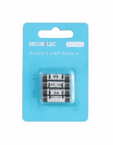 FUSES 5 AMP PK4 SECURLEC