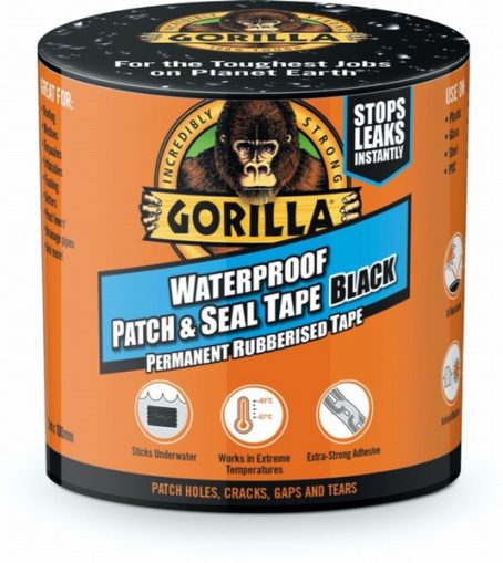 GORILLA WATERPROOF PATCH & SEAL TAPE BLACK