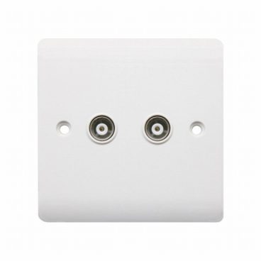 COAXIAL SOCKET SECURLEC 2 GANG