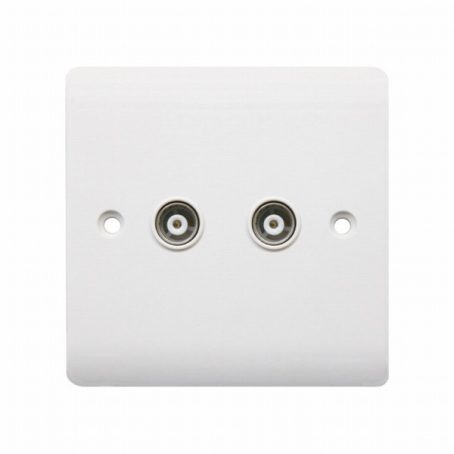 COAXIAL SOCKET SECURLEC 2 GANG