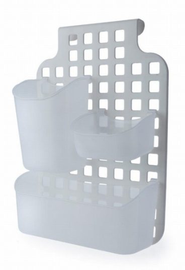 CABINET DOOR ORGANISER PLASTIC WHITE