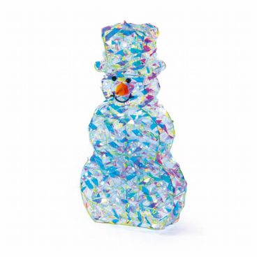 Premier Lit Irid Twist Snowman 20 White LEDs 40cm
