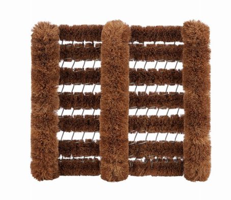 Coir Boot Scraper Brown 32x36cm