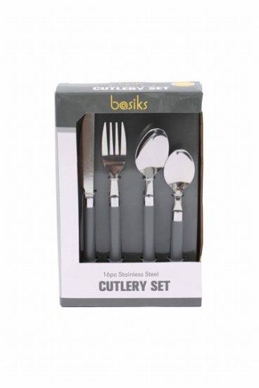 Basics Stainless Steel Cutlery Set 16 Piece