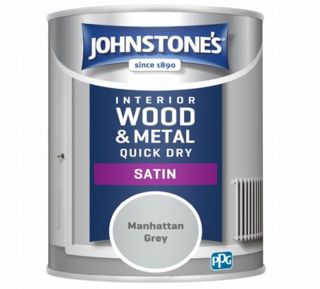 Johnstone's Quick Dry Satin 750ml Manhattan Grey