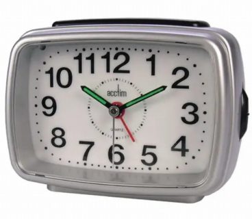 CLOCK ALARM TITAN 2 SILVER