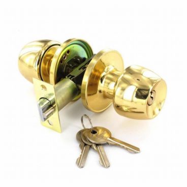 HANDLES KNOB ENTRANCE SET BRASS 60/70MM (PAIR)