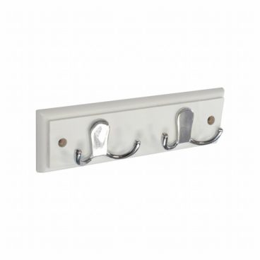 HOOK BAR WHITE 2 HOOK CHROME