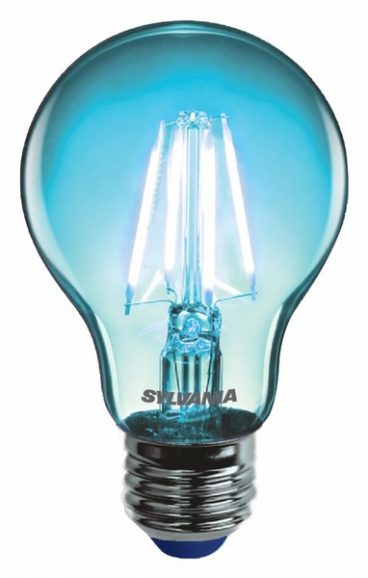 BULB LED GLS 4W ES CLEAR BLUE SYLVANIA