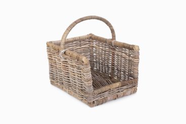 Medium Rattan Open Ended Log Basket