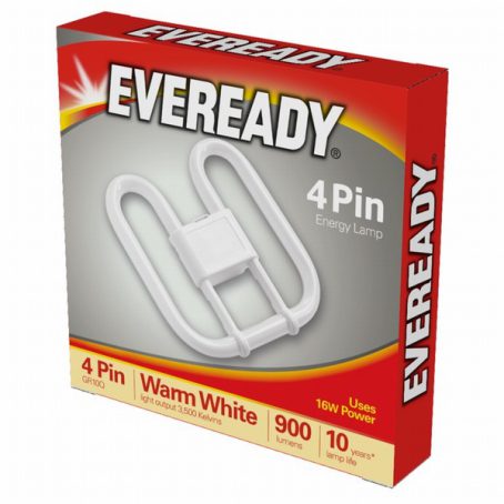 Eveready 2D Lamp 16W 4 PIN 240V CFL