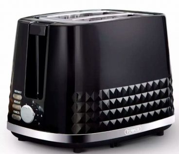 TOASTER TOWER SOLITAIRE 2 SLICE BLACK