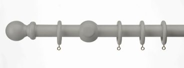 Woodside – Wooden Curtain Pole Grey 1.8M
