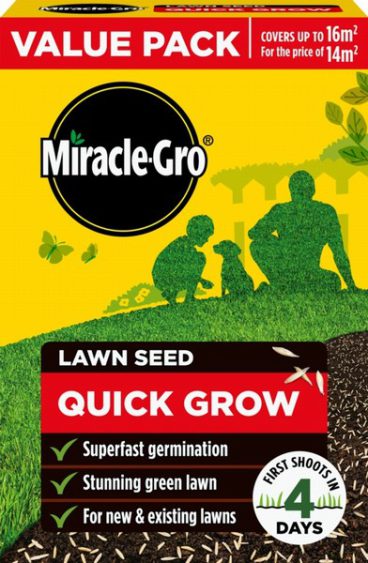 Miracle-Gro® Quick Grow Lawn Seed 16m2 Value Pack