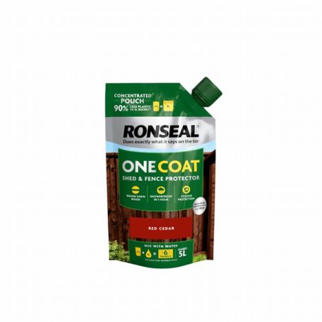 Ronseal One Coat Shed & Fence Refill Pouch 950ml Red Cedar