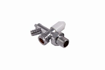 RADIATOR VALVE & DRAIN OFF CP 15MM
