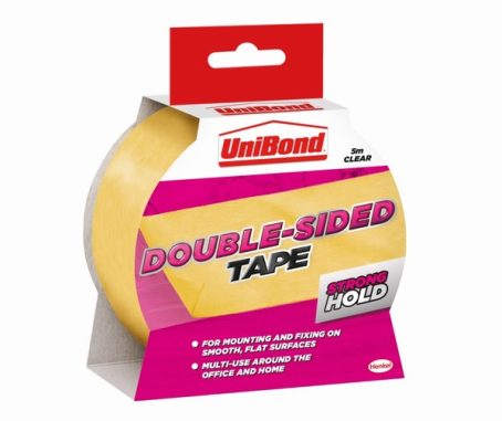TAPE UNIBOND DOUBLE SIDED CLEAR 38MM