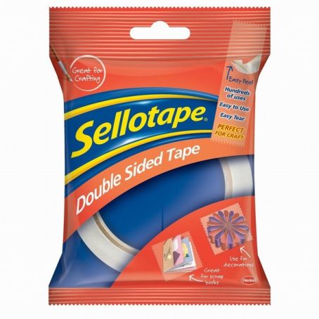 TAPE SELLOTAPE DOUBLE SIDED 12X33MM