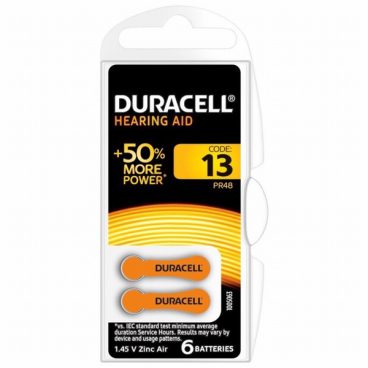 BAT D/CELL HEARING AID 13/PR48 6PK