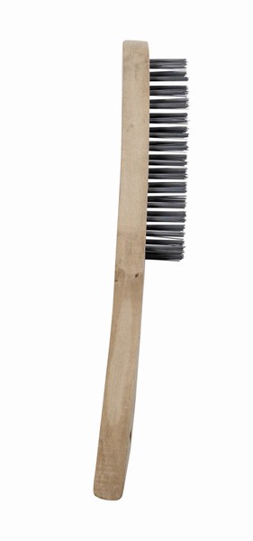 WIRE BRUSH 3 ROW WOODEN