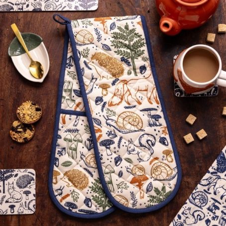 P&K OVEN GLOVE DOUBLE WOODLAND 3PK