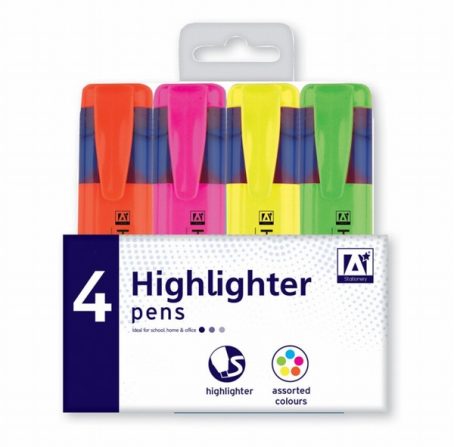 A STAR HIGHLIGHTERS 4PK