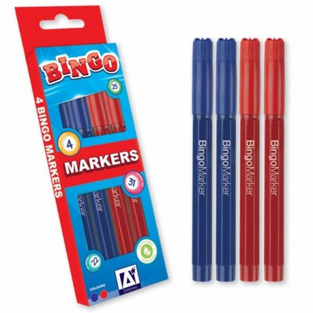 A STAR BINGO MARKERS 4PK