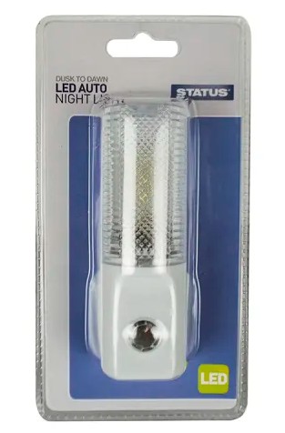 Auto Safety Night Light LED White