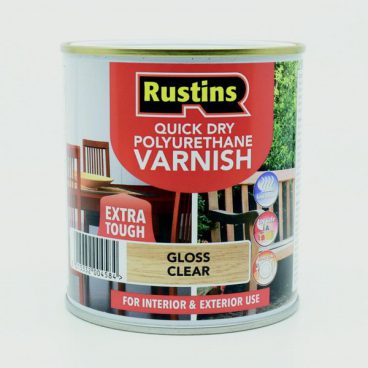 Rustins Polyurethane Gloss Varnish 500ml Clear