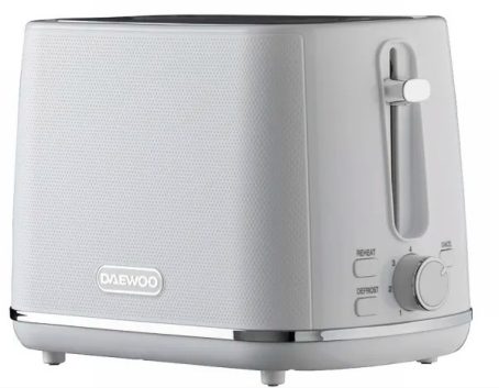 TOASTER DAEWOO STIRLING WHITE 2 SLICE