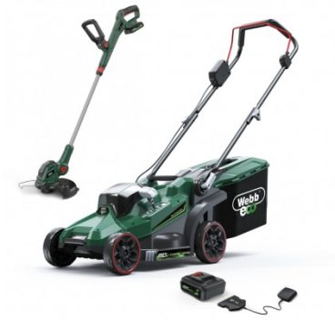 Webb 20 Volt 33cm Lawn Mower With 4ah Battery & Charger