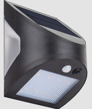 mica04/25 SOLAR LIGHT PIR IP54 BLACK 600LM