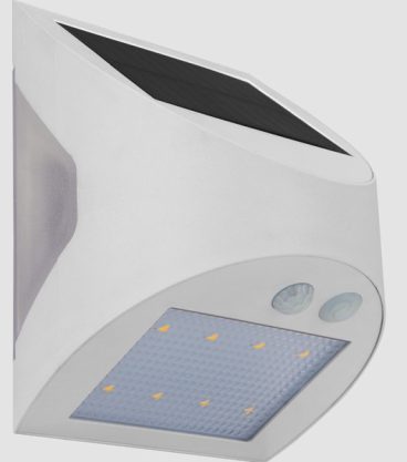 mica04/25 SOLAR LIGHT PIR IP54 WHITE 600LM