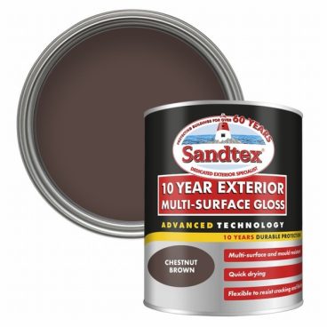 SANDTEX 10YR GLOSS M/S CHESTNUT BROWN 750ML