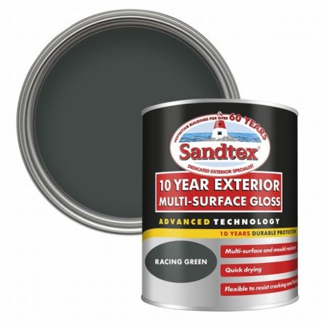 SANDTEX 10YR GLOSS M/S RACING GREEN 750ML