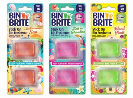 BIN BRITE STICK ON FRESHENER 30DAY