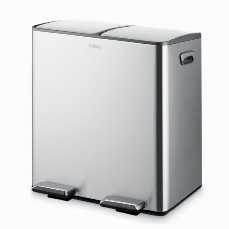 40L Recycling Pedal Bin Tower